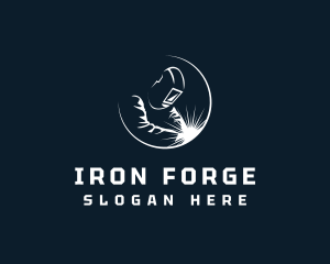 Welding Machinist Forge logo design