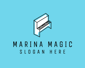 Music Instrument Piano logo design