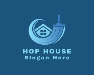 Squeegee House Cleaning logo design