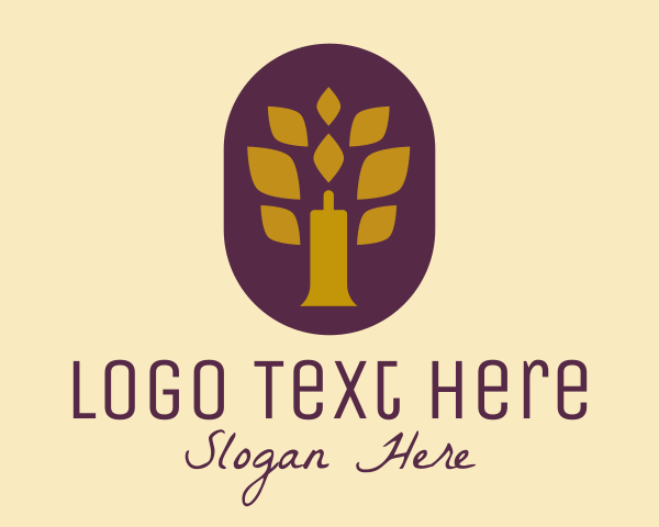 Wax Candle logo example 2