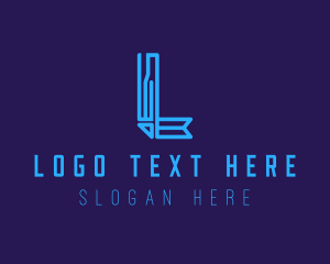 Modern Tech Letter L  logo design