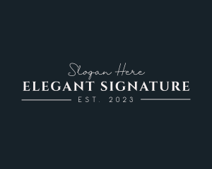 Elegant Professional Business Wordmark logo design