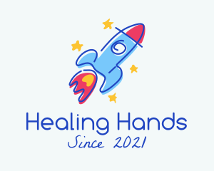 Rocket Launch Nursery logo design