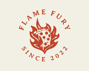 Flame Pizza Diner logo design