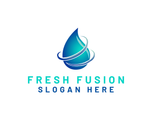 Distilled Water Droplet  logo design