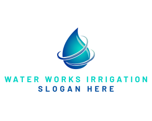 Distilled Water Droplet  logo design