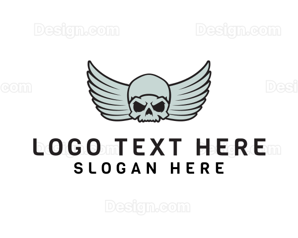 Gaming Skull Angel Logo