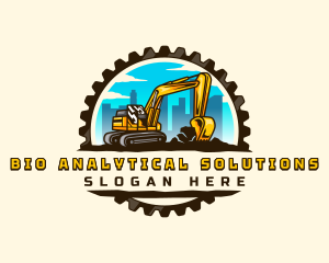 Gear City Excavator logo design