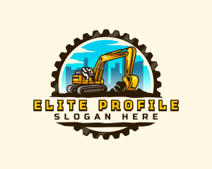 Gear City Excavator logo design