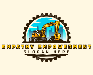 Gear City Excavator logo design