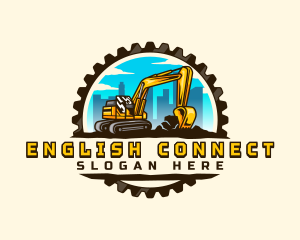 Gear City Excavator logo design