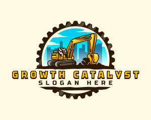 Gear City Excavator logo design