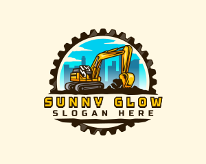 Gear City Excavator logo design