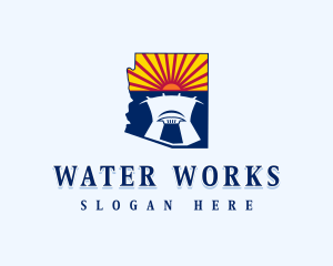 Arizona Water Dam logo design