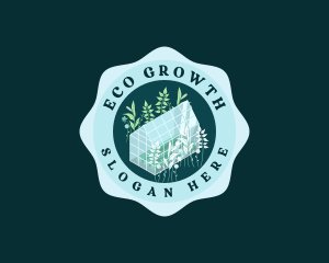 Botanical Greenhouse Farming logo design