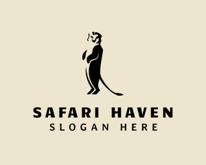 Wild Meerkat Safari logo design