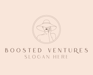 Female Hat Fashionista logo design