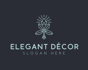 Candlelight Wellness Decor logo design