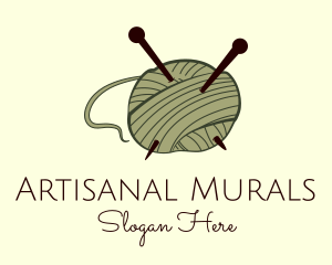 Needle Knitwork Wool logo design