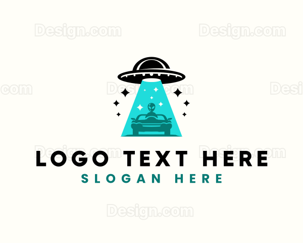 Alien UFO Automobile Logo