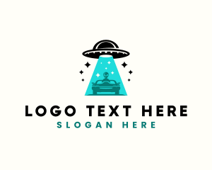 Alien UFO Automobile  logo