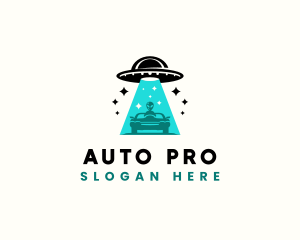 Alien UFO Automobile  logo