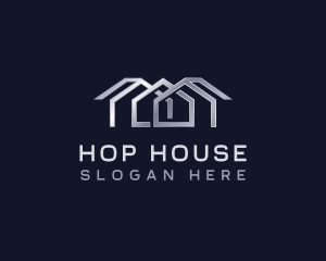 Roof House Real Estate logo design