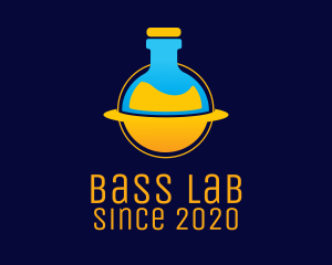 Space Lab Flask logo design