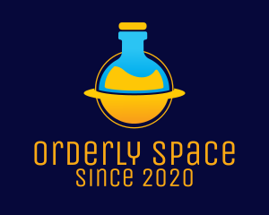 Space Lab Flask logo design