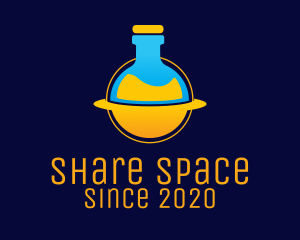 Space Lab Flask logo design