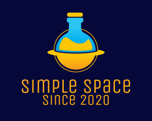 Space Lab Flask logo design
