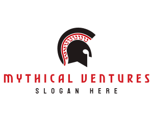 Warrior Spartan Helmet logo design