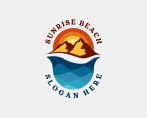 Sunrise Beach Mountain logo design