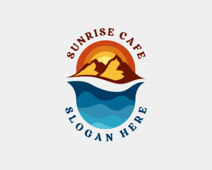 Sunrise Beach Mountain logo design
