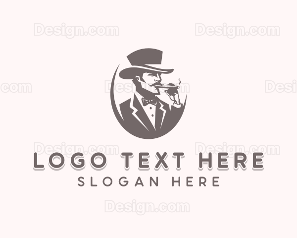 Gentleman Hipster Tailoring Logo