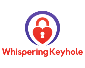 Heart Keyhole Padlock logo