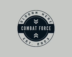 Military Arrow Sign logo design