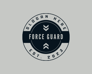 Military Arrow Sign logo design