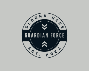 Military Arrow Sign logo design