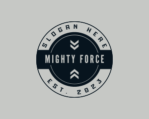 Military Arrow Sign logo design