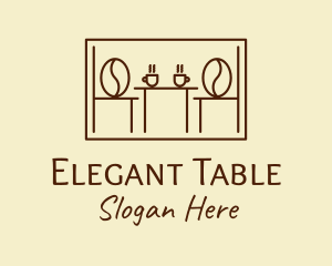Coffee Table Cafeteria Diner logo design