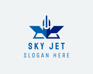 Geometric Airline Aviation logo