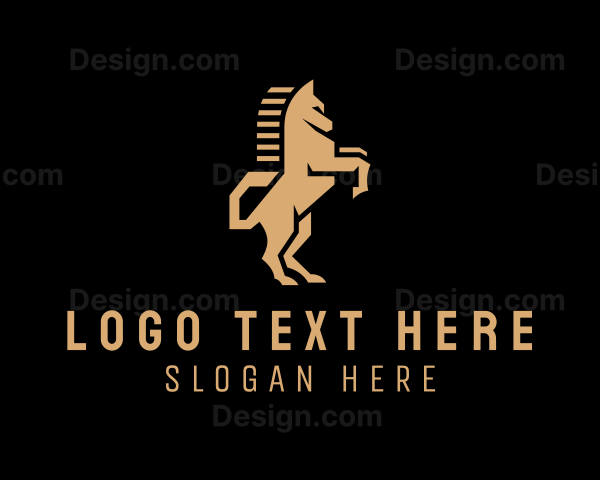 Deluxe Golden Horse Logo