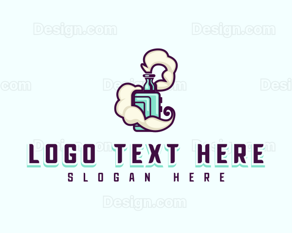 Smoking Vape Cigarette Logo