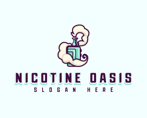 Smoking Vape Cigarette logo design