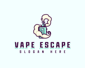 Smoking Vape Cigarette logo design