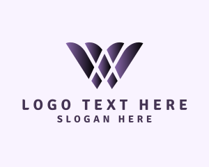 Purple Generic Letter W logo