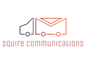 Mail Truck Outline logo design