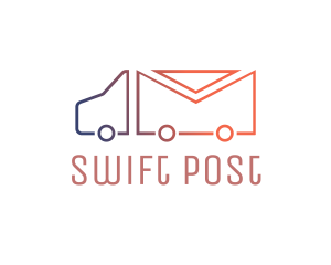 Mail Truck Outline logo