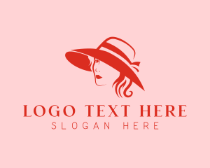 Woman Hat Fashion Beauty logo